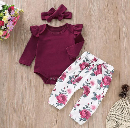 Conjunto para Niña Violeta Floral