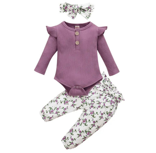 Conjunto para Niña Violeta Floral